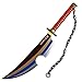 YPDHUA Miecze Lj Slayer Bambus Blade, Hashira Pillars Exi25C Protonist Katana Do Cosplay Cel, Anime Oryginalna Tekstura, Zabawki Anime, Anime Jako Prezenty Kolekcji Wentylatora, Około 31,5 Cala/Blue/1