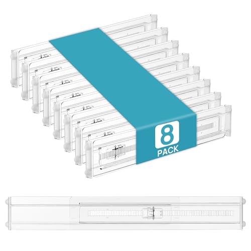 Vtopmart 8 Pack Adjustable Drawer Dividers