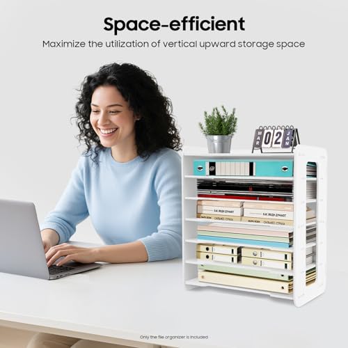 Support de documents A4 horizontal en PVC pour trier facilement les papiers accumulés au bureau - 6