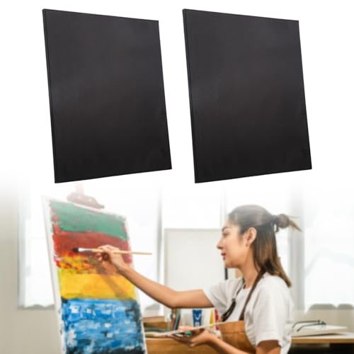 Lienzo negro para pintar cuadros acrílicos con bastidor estable multiformato 8