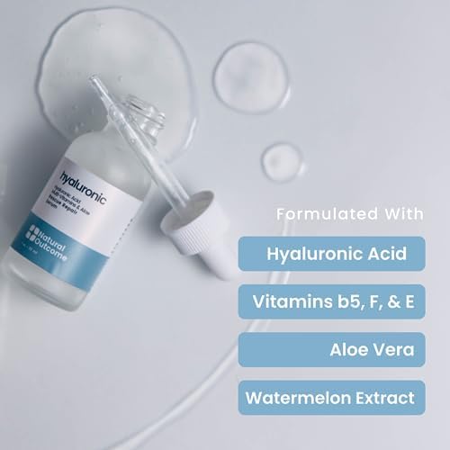 Miniatura 3 de Suero de ácido hialurónico para la cara  Suero facial antienvejecimiento con vitamina b5  Reduce líneas finas y arrugas  Suero hidratante e