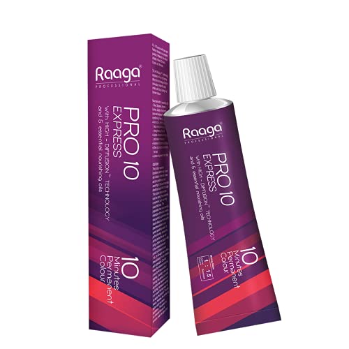 Raaga Professional Pro 10 Express Permanent Hair Colour, Dark Brown 3-90 g
