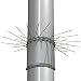 DILUMA | Marderabwehrgürtel für Fallrohre Ø 100mm | 2er Set Marderschutzgürtel Edelstahl Rostfrei | Profi Marderschutz Fallrohr | Schutz gegen Marder, Katzen, Waschbären | Flexibles Stecksystem