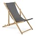 Produktbild Unbekannt 2xGartenliege aus Holz Liegestuhl Relaxliege Strandliege (Grau) GRATIS Absicherndes Einstellungssystem