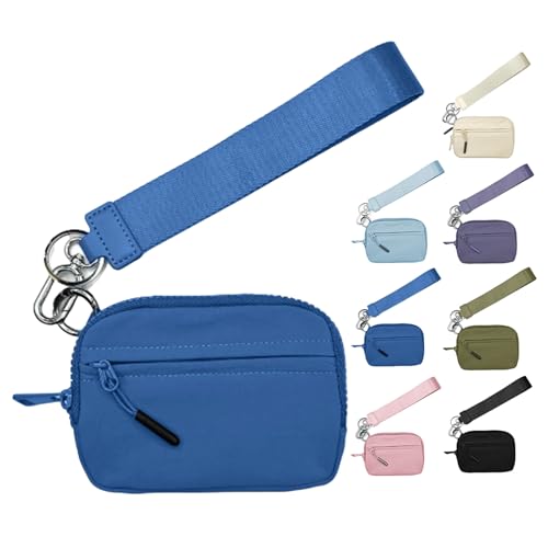 The Iris' Wallet 2nd Gen,Iris Pouch Wristlet,Zippered Card Case With Id Window/Hand strap，Women's Wristlet Handbags, - Main Image
