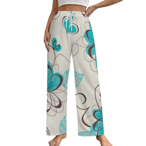 Bas de pyjama femme papillon abstrait taille S vêtement de nuit confortable