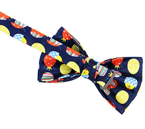 Ocia Holiday Pre-Tied Bow Tie Festival Pattern Bowtie For Mens & Boys St Patricks Day Easter Easter-Eggs #TOP3