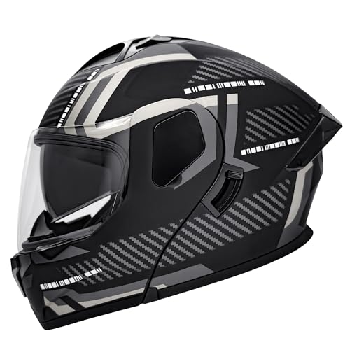 Image of SanQing Adult Modular Flip-Up Full Face Motorcycle Helmets-DOT