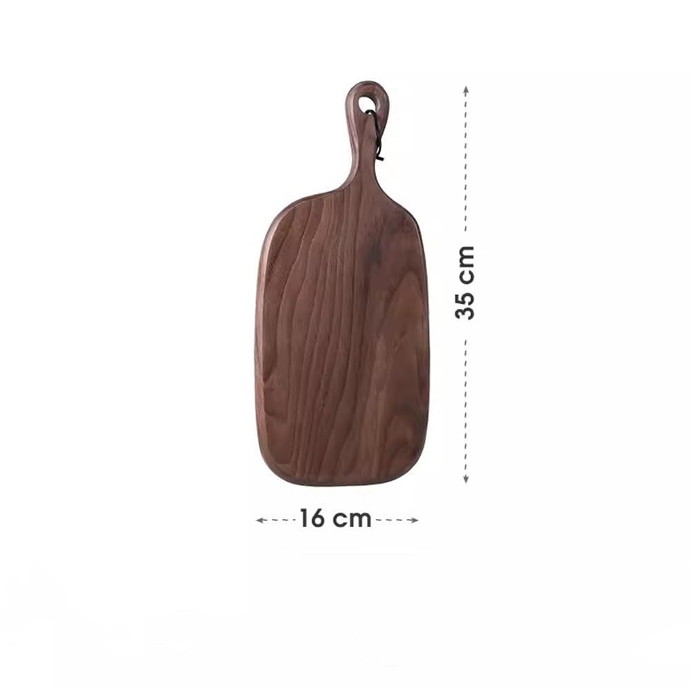 Küchen-Steakbrett Hölzerner Steak-Essteller, Home-Pizza-Teller, Brotteller, Tablett, Snack-Teller, Steak-Schneidebrett, Western-Food-Serviertablett(16x35cm)