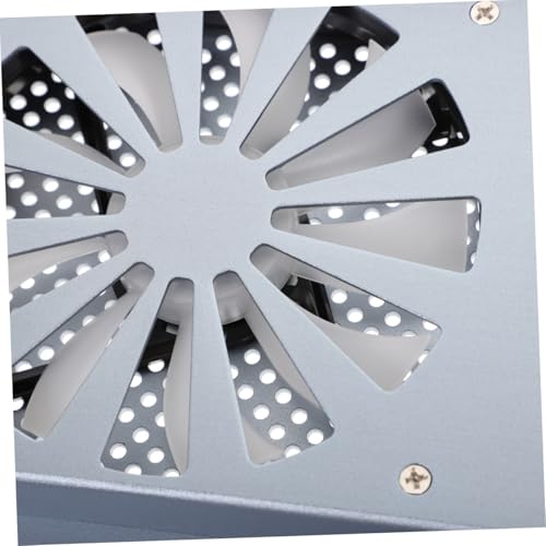 Base de enfriamiento para laptop de aluminio con ventilador LED miniatura 4
