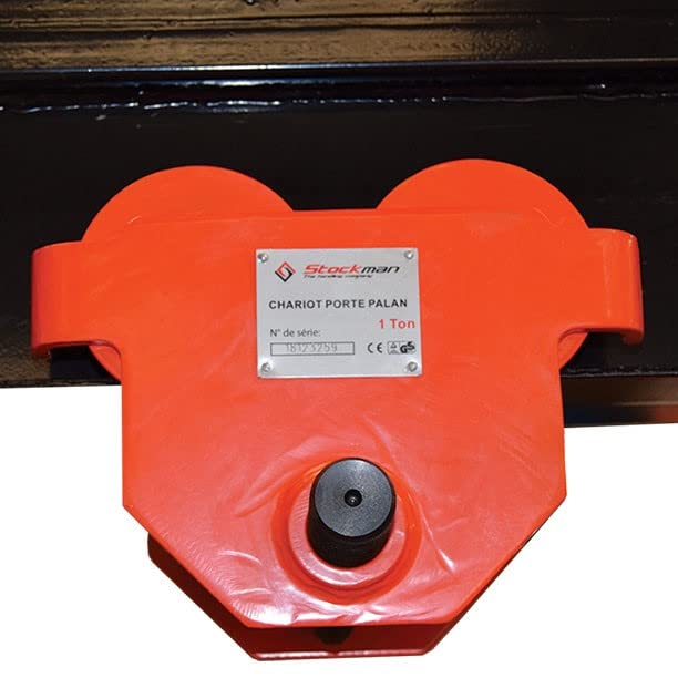 Chariot Porte palan Manuel Mise en Place Rapide 500kg 55-220mm PT05-A Stockman