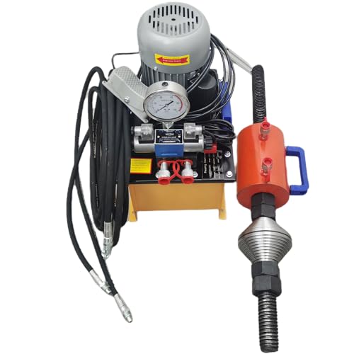 HQHAOTWU Hydraulic Crawler Pin Pressing Machine Excavator Sleeve Pressing Machine 70T Crawler Pin Dismantling Machine Sleeve Pressing Machine Maintenance Pressing Installing Shaft Sleeves 220V