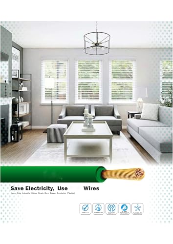 Image of TechnoCord pvc Insulated Wire 90 Meter Copper Wire (GREEN, 0.75 SQ MM)