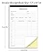 (5-Pack) Invoice Receipt Book with Cardboard 2-Part Carbonless, 5.5