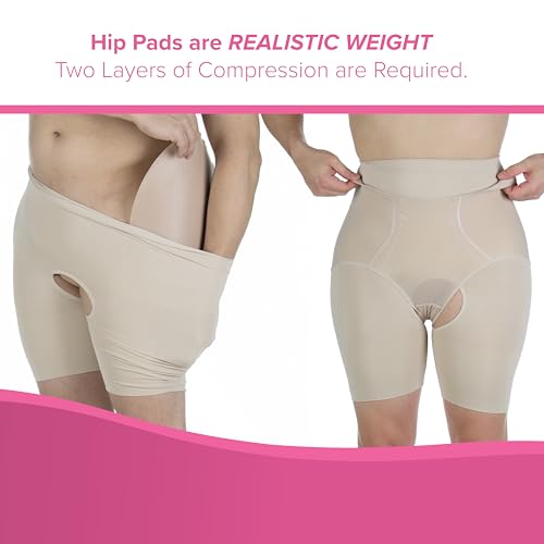 Image of DressTech Drag Queen Hip Pads | Silicone Drag Queen Hip Padding & Shapewear for Crossdressers