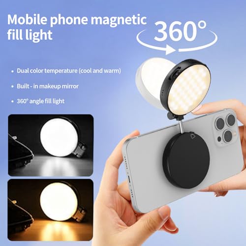 Lámpara LED portátil para evitar sombras en videos de vlogging 6