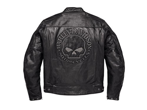 Harley-Davidson Reflective Skull Leder Jacke, 98122-17EM, L