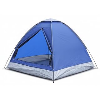 Adventra 2 Person Camping Tent Water Resistant UV Protection Wind Ready Portable Dome Tent for Camping Hiking Trekking Festivals ET1102 Navy Blue