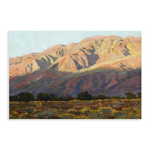 Inyo Range at Sunset canvas poster by Maynard Dixon