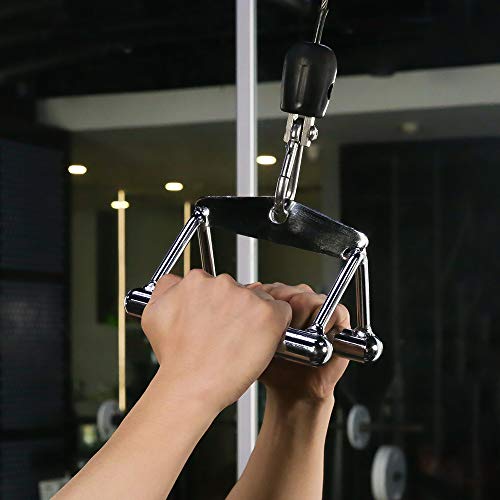DNC Cable Machine Attachments for Gym, Pulldown Attachment Set with Exercise Handles, Weight Lifting Workout Accessories - Thumbnail 2
