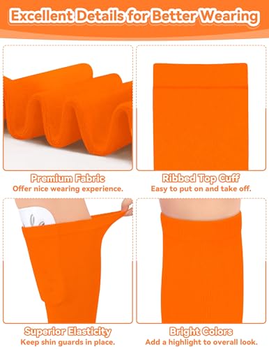Image of Olreco Kids Soccer Socks Toddler Baseball Socks 3D Heel Youth Softball Sock for Girls Boys Football Accessories Cotton