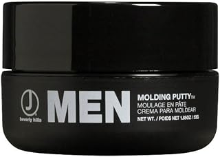 J Beverly Hills Men's Molding Putty with Beeswax for Strong Hold and Texture, 2 Oz