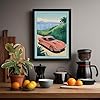 Pink Cadillac Dream Retro Framed Wall Art Print A3 (42×29.7cm) Black, Wall Decor for Living Room, Bedroom, Office & Home, Ready to Hang, Art Gift #2