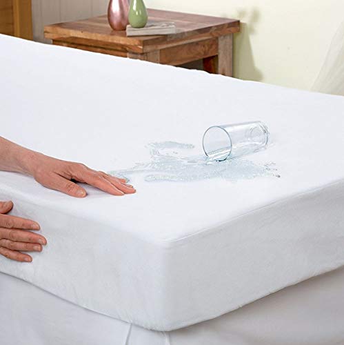 Elegant Comfort Protector de colchón hipoalergénico, 100 % Impermeable, sin Vinilo, Funda de colchón Ajustable, Individual XL
