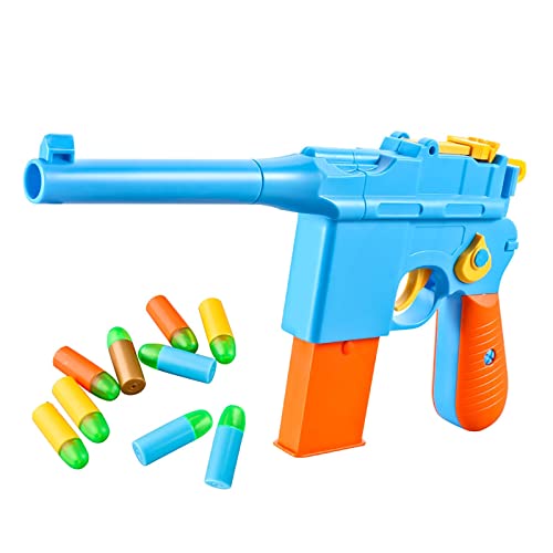 Mauser Toy Gun, Mauser C96 Toy Gun para Niños De 5 Años En Adelante, Viene con 10 Pistolas De Espuma De Color con Punta De Espuma Suave Cover