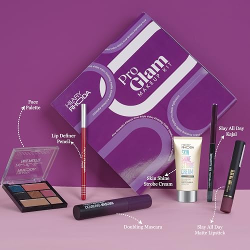 Image of Hilary Rhoda Pro Glam Makeup Kit | Makeup Combo Kit | Makeup Kit for Women | Beauty Gift Hamper | Festive Makeup Gift Set | Makeup Box for Women & Students | All skin types