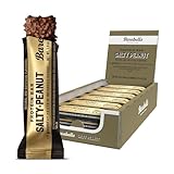 Barebells Protein Bars Salty Peanut - 12 Count, 20g High Protein Treats - Chocolate Nutrition Bar with 1g Total Sugars - On-The-Go Breakfast or Post-Workout Snack