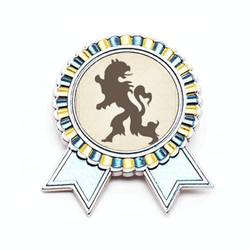 Broche en forme d'aigle en métal ciselé et emblème patriotique