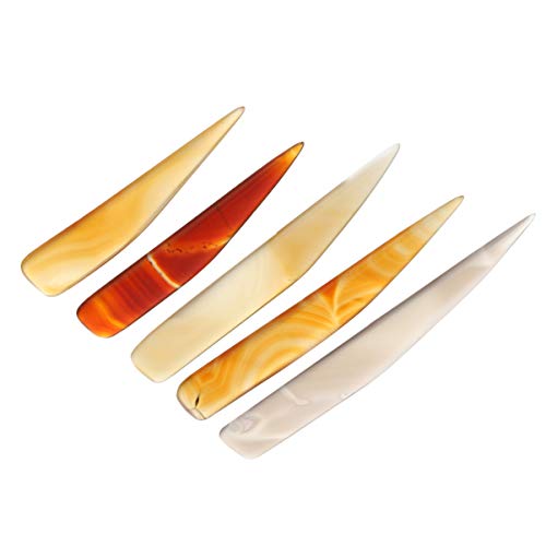 HEALLILY 5 Peças Polidoras de ágata Cortador de ágata Natural Ferramenta de Polimento de Joias Polid