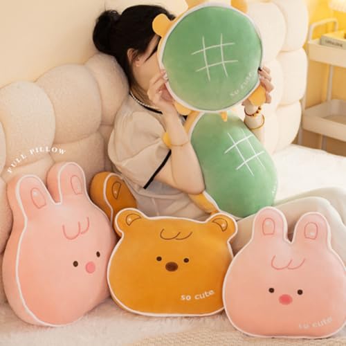 Image of Charming Pink Stuffed Pillow, Cozy Lounging Accessory for Kids, Decorative Room Plushie for Teens