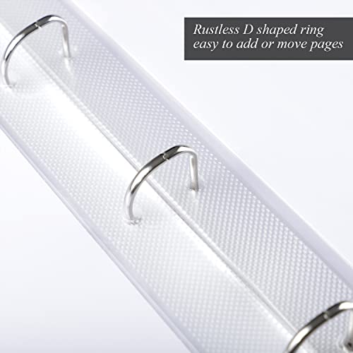 1Dot2 12X12 Inch Large 3 Ring Diy Scrapbook Photo Album Journal With 30 Plastic Sleeves 60 Pages And Fabric Cover For Baby Travel Wedding Couple Anniversary Kids Adventure (Blue Cover/White Pages) #TOP4