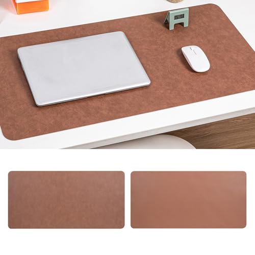 Tapis de souris rétro en cuir double face pour élégance bureau
