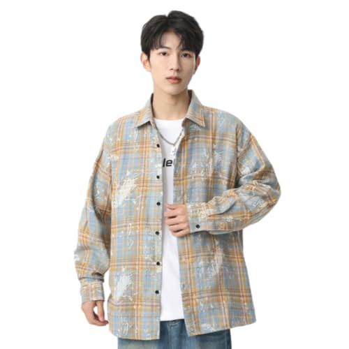 Men T-Shirt Light Fashion Men Sport Longsleeve T-Shirt Urban Classic Men Trend Longsleeve Tops Slim Fit Comfortable Men Casual Basic T-Shirt W-Light Blue XL