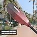 WONITAGO Angler Kayak Paddles Aluminum Paddle with Plastic Blades and Paddle Leash, Floating Adjustable Fihsing Kayak Oars, 3 Piece, 230-250cm/90-98 inch Red