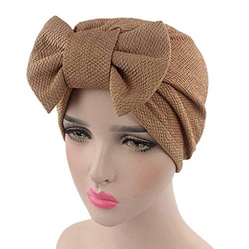 Hijab turban extensible avec grand nœud pour le quotidien et les sorties des femmes