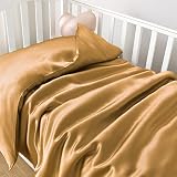 PROMEED 100% Real Silk Toddler Size Duvet Cover with Invisible Zipper, Premium 23 Momme Mulberry Sil