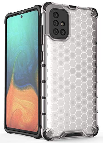 Image of Glasgow Back Case Cover for Samsung Galaxy A71 Shockproof Military Grade Back Cover - Transparent
