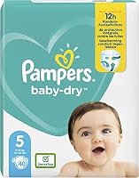 Pampers Baby-Dry Tape Diapers (11kg-16kg) Size 5 Walker, 40 count