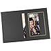 Golden State Art, Pack of 100, 4x6 Photo Folders, Black with Gold Lining, All Occasions