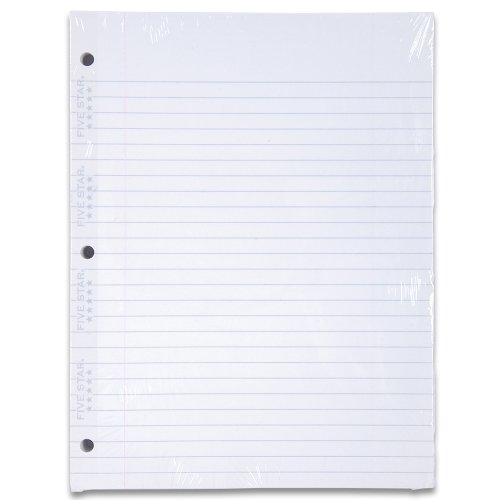 image for Five Star Filler Paper, Wide Ruled Paper, 110 Sheets/Pack, 10-1/2