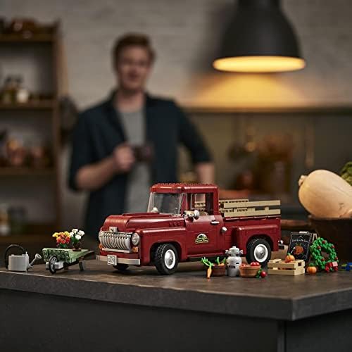 LEGO Pickup Truck 10290 Building Kit; Enjoy a Rewarding Project Building an Authentic Collectible Model Version of a Vintage 1950s Pickup Truck; Makes a Great Gift for Truck Fans (1,677 Pieces)