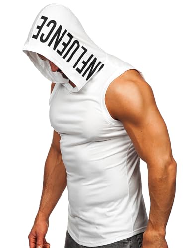 FLYFIREFLY Men's 2 Pack Workout Hooded Tank Tops Bodybuilding Athletic Sleeveless Muscle Cut Off T Shirt Gym Hoodies2