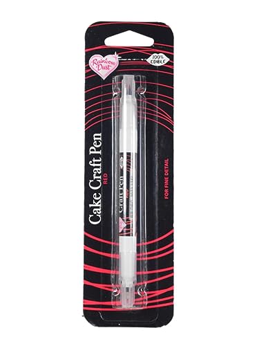 Cake Craft Pen Rotulador Comestible Rojo doble Punta para Decoracion de Azúcar, Tartas, Cupcakes, Galletas (Color Rojo)