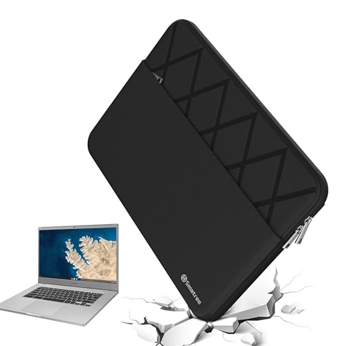 Smatree 15.6 inch Laptop Sleeve for Samsung Chromebook 4+, Protective Laptop Case with Accessory Pocket, YKK Zipper, Patented Super Corner Design (E602)