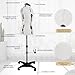 PDM WORLDWIDE Beige Adjustable Dress Form Mannequin for Sewing Female Size 6-14, Pinnable Model Body with 13 Dials, Detachable Casters, 42.5