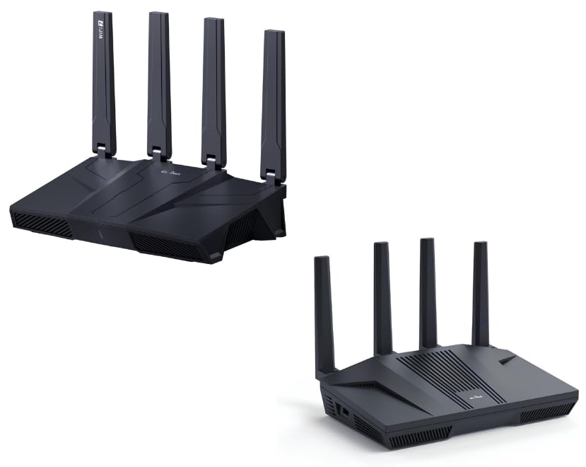 Image of GL.iNet GL-BE9300(Flint 3) Tri-Band WiFi 7 Router & GL.iNet GL-MT6000(Flint 2) WiFi 6 Router